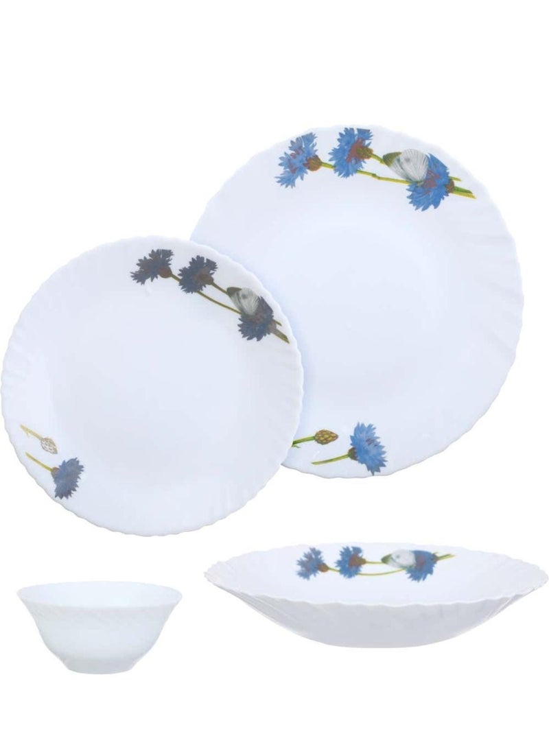 Dinner set, 24 pieces - white, suitable for everyday use and special occasions - Image 1